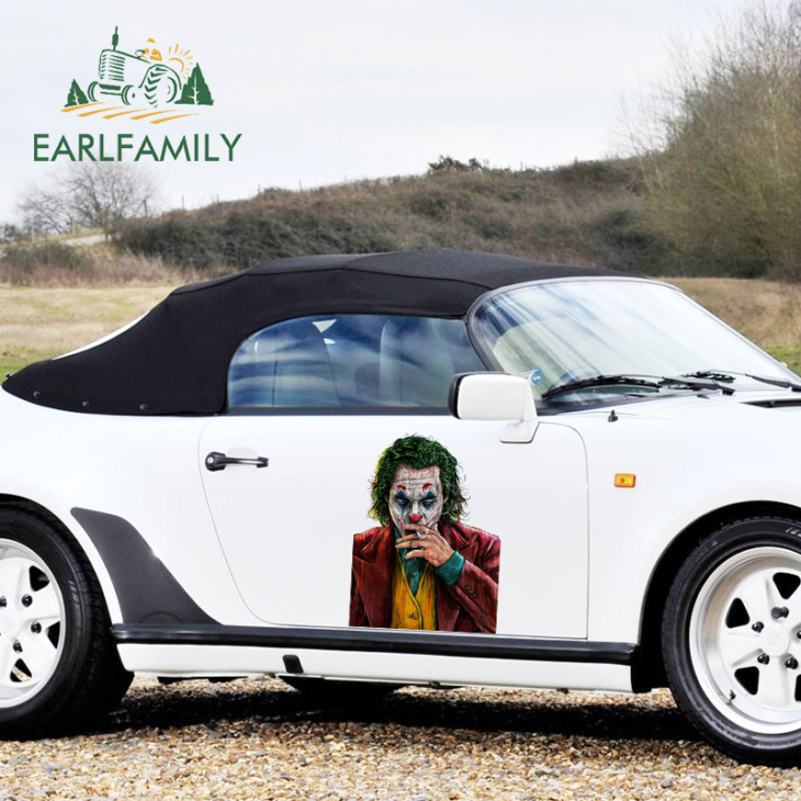 Earlfamily 43Cm X 24,2 Cm A Joker Festékes Festékes Nagy Autó Matricák És Matricák Diiy Vinil -Autó Értékelései Vízálló Dekoráció