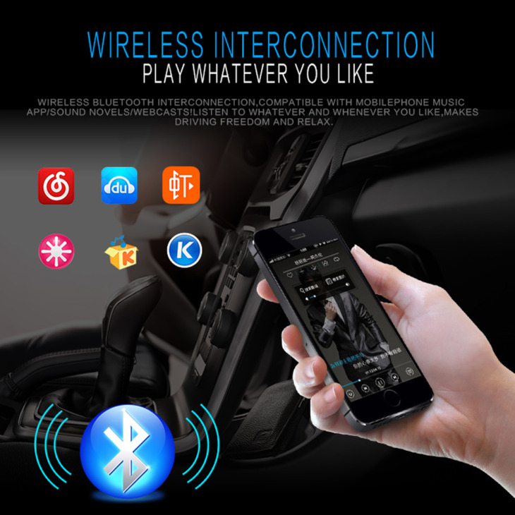 Podofo Autoradio 1 Din Bluetooth Radio Car 12V Jsd-520 Sd Aux-In Mp3 Lejátszó Fm Usb Auto Sztereo Audio Sztereo-Dash Rádió Coche