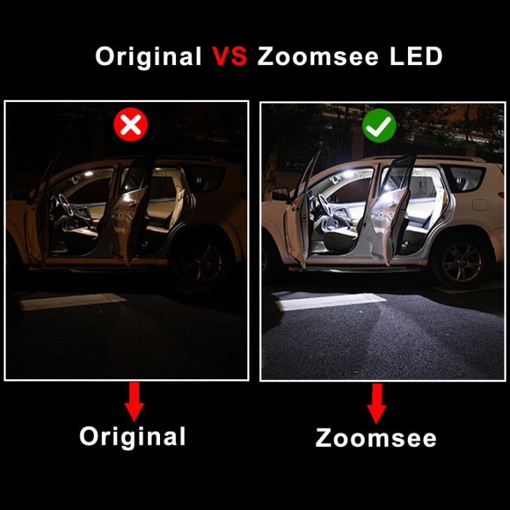 Zoomsee For Mercedes Benz Mb Slk Osztály R170 R171 R172 1996-2015 Jármű Led Izzó Belső Kupola Map Light Kit Canbus