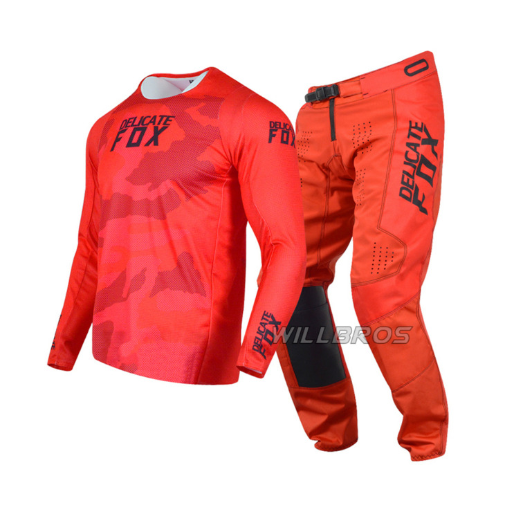2021 Delictice Fox 180 Oktiv Trev Motocross Racing Öltöny Motorkerékpár Hegyi Kerékpár Offroad Mens Jersey Pants Motor Gear Set