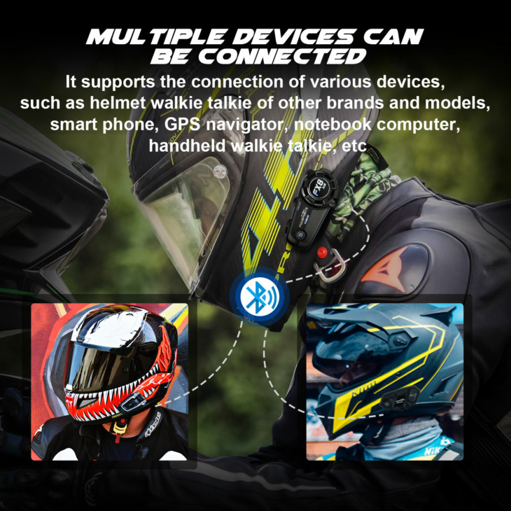 Fodsports Fx8 Air Sisak Intercom Headset Motorkerékpár Vízálló Bt ...