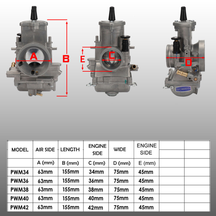 Pwm Racing Carb Mm Es Porlaszt A Honda Yamaha Suzuki