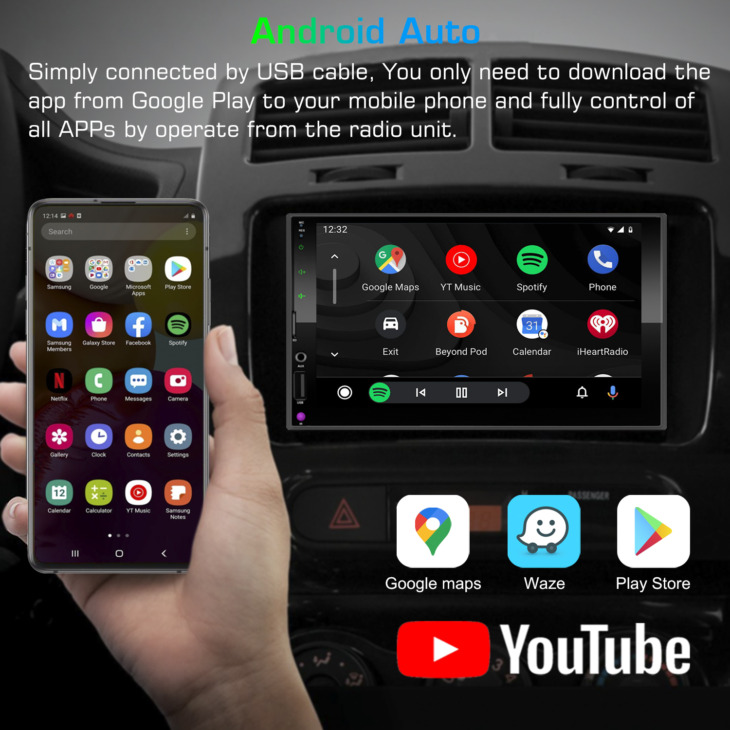 2Din Apple Carplay Radio Android Auto Mp5 Player Car Radio Mirror Link Bluetooth Autoradio 2 Din