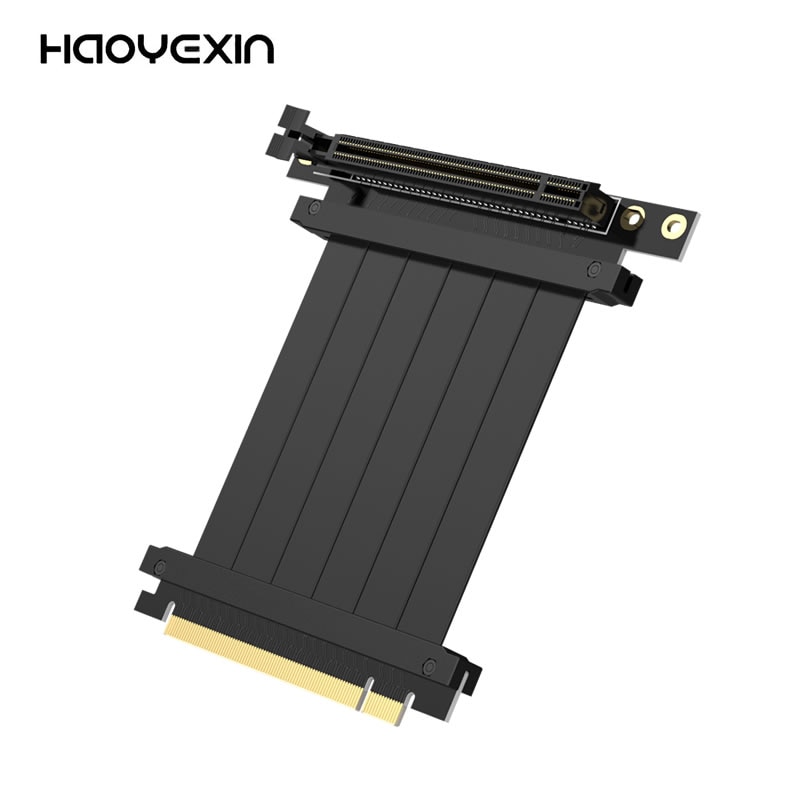 HAOYEXIN PCI Express 3.0 High Speed ​​16x kábel hosszabbítás port adapter Riser PC grafikus kártyák Connector