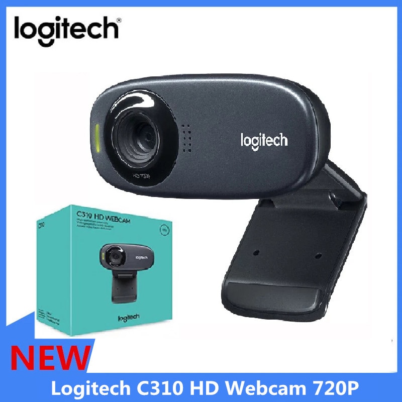 Logitech C310 HD Webcam 720P Számítógép Video Conference kamera beépített mikrofonnal Autofókusz webkamera Notebook