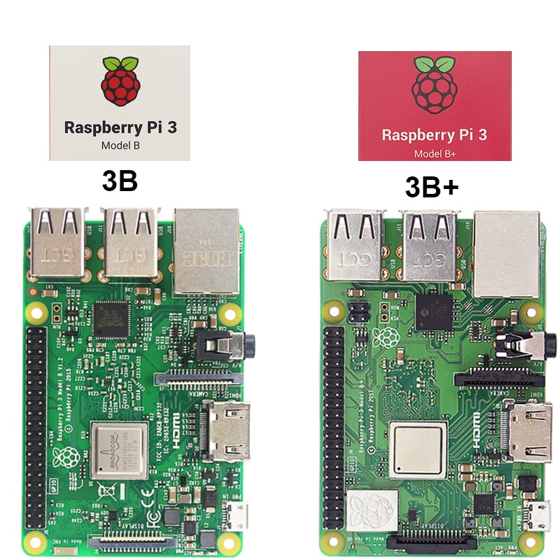Eredeti Raspberry Pi 3 Típus B Plus / Raspberry 3 Típus B Board 1.4GHz 64 bites négymagos ARM Cortex-A53 processzor WiFi és Bluetooth