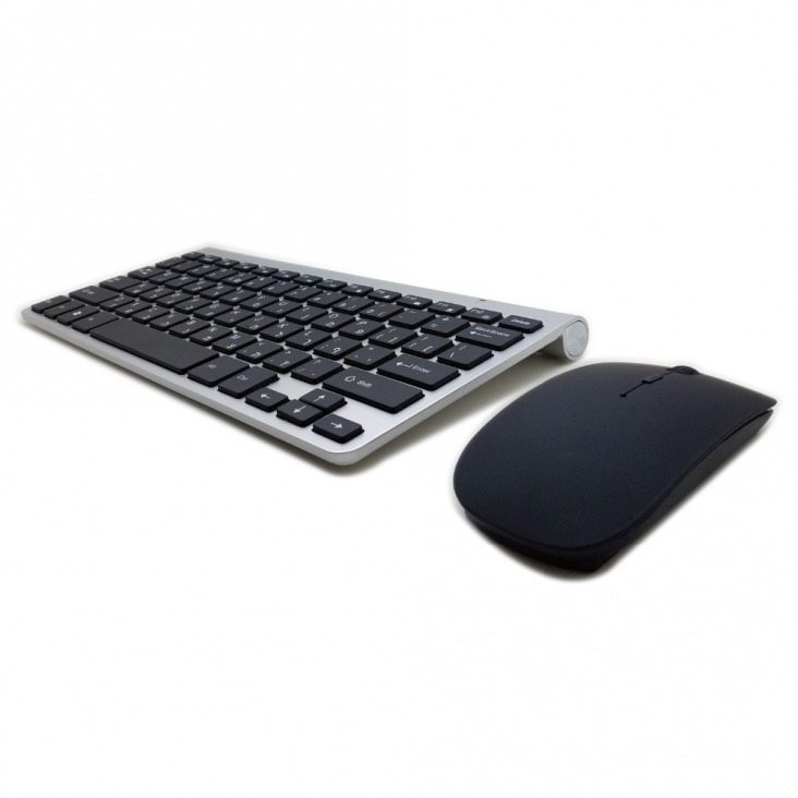 Ultra-vékony 2.4G Hebrew Wireless Keyboard Mouse Combo 1200 dpi Vezeték nélküli egér és a Mini adapter for Mac Win XP / 7/10 Android TV Box