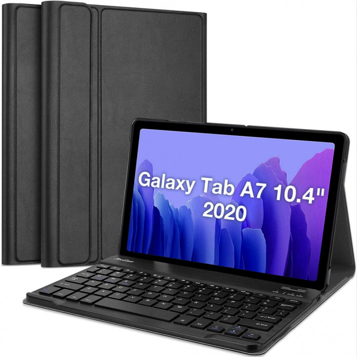 Új Billentyűzet Tok A Samsung Galaxy Tab A7 10.4 2020 Sm-T500 T505 T507 Könnyű Leszerelhető Vezeték Nélküli Bluetooth Billentyűzet Borítója
