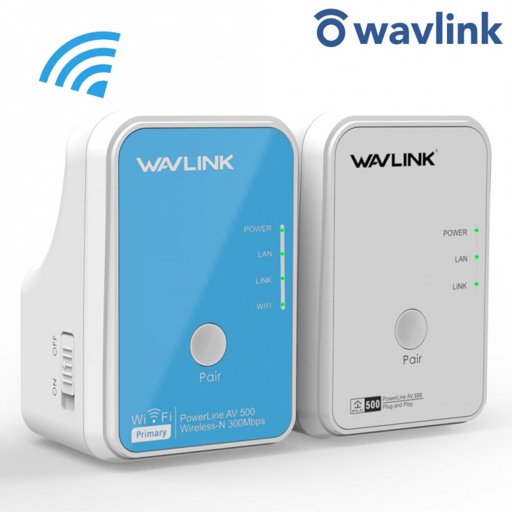 Wavlink 1pár AV500 WiFi Powerline Adapter wifi extender