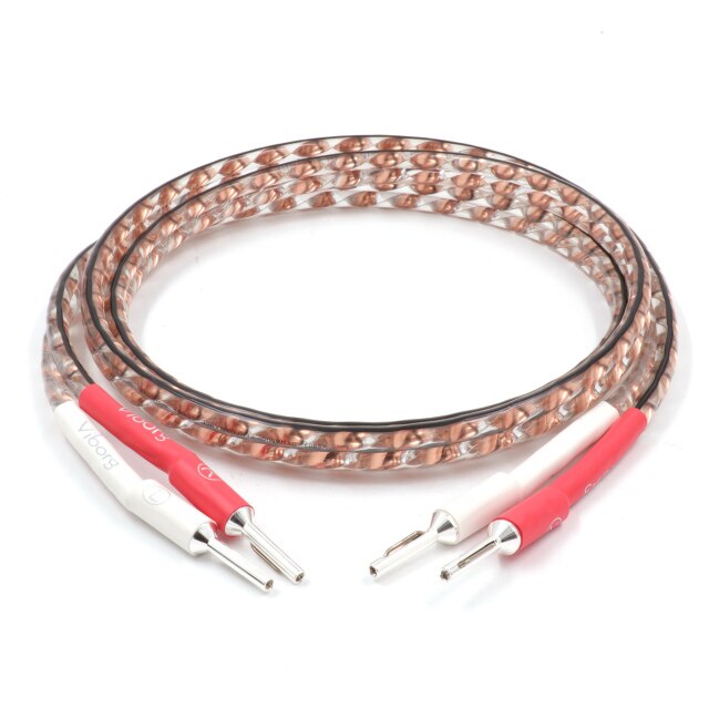 VS903 VB401 banándugó Kábel 17AWG csavarja szilárd lapos réz hangsugárzó Vezeték VB401