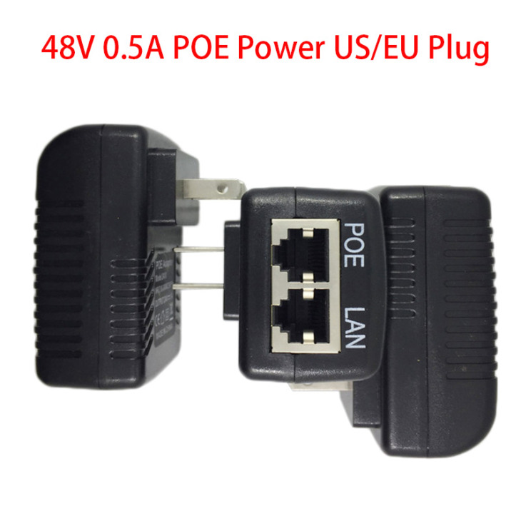 Cctv Biztonsági Megfigyelés Poe Tápegység 48V 0 5A 24W Poe Wall Plug Poe Injektor Ethernet