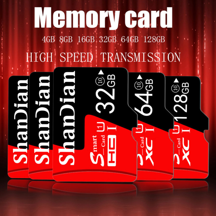 Shandian Memóriakártya 256 Gb Micro Sd Kártya 512Gb Flash Kártya 128 Gb Memória Microsd Tf/Sd Kártya 64 Gb Ajándékok 32 Gb 16 Gb-Os Uhs-1 Osztály