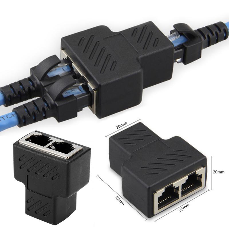 Univerzális Ethernet Adapter Lan Kábelhosszabbító -Osztó Az Internetkapcsolathoz Rj45 Splitter Cumpler Contact Modular Dugó
