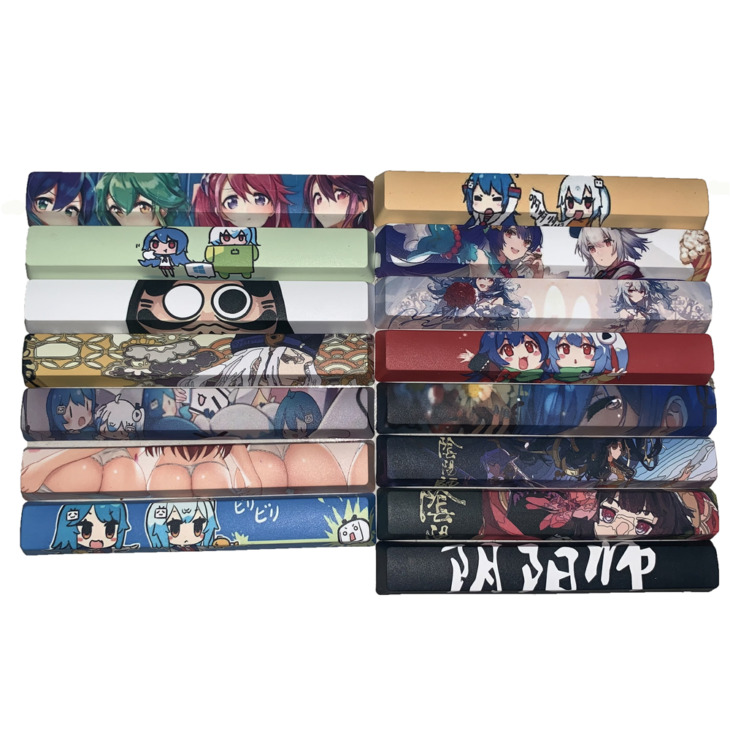 Personality Anime Rajzfilmek Keycap Pbt Sublimation Space Bar Keycap