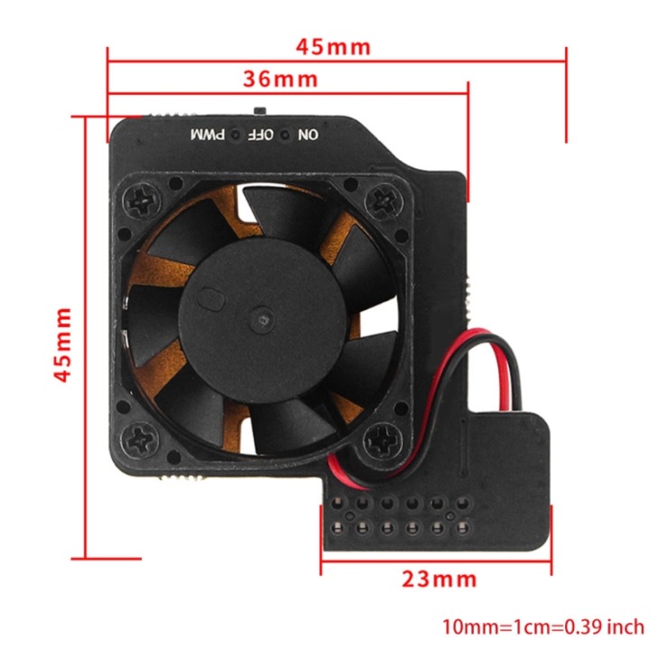 Argon Mini Ventilátor A Raspberry Pi 4 Mini Pwn Sebességgel Állítható