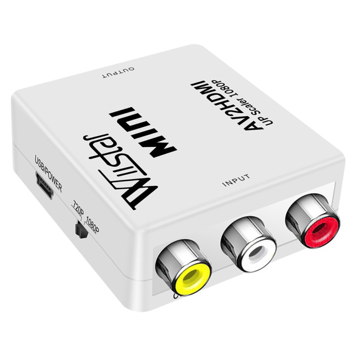 Wiistar Mini Av2Hdmi Upscaler 1080P Ps 2 Dv Adpter Av Rca To Hdmi Video