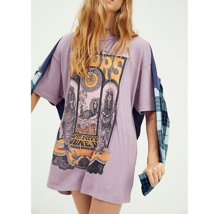 Jastie Laza Retro Print T Shirt Női Rövid Ujjú O Neck Pamut Póló Ingek Nyári 2022 Nő Tshirts Nagyméretű Tops Blusas
