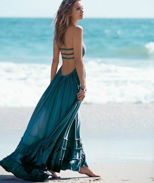 Teelynn Szexi Backless Unvent Maxi Ruhák Női Vintage 2020 Boho Beach Wear Nyári Ruha Hosszú Pamut Vestados Mujer Robe