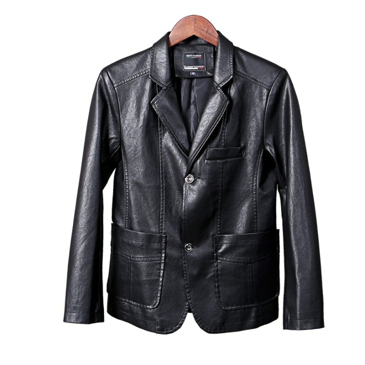 2021 Tavaszi Őszi Divat Új Férfi Alkalmi Boutique Business Leather Suit / Férfi Pu Blazer Dzseki Nagy Méret 5Xl 6Xl 7Xl