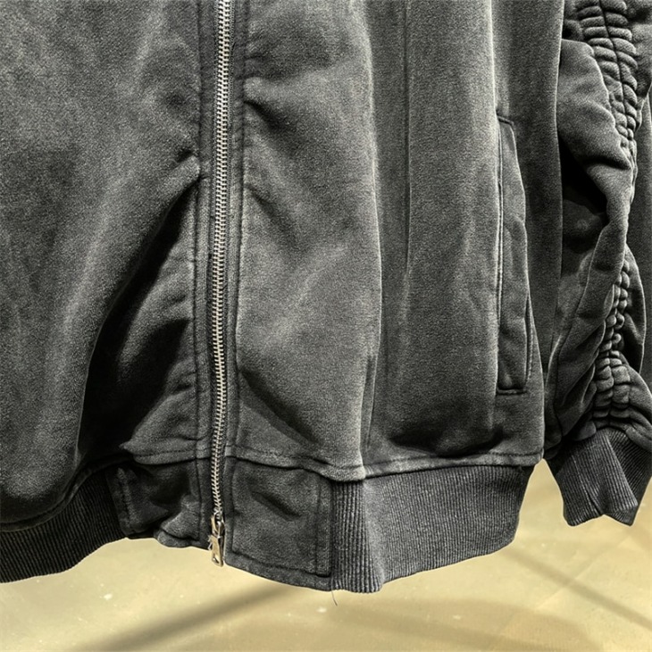 Zodf 2021 Új Őszi Férfi Pamut Kabátok Kétfejű Zipper Laza Mosott Unisex Folding Ujj Coats Brand Ruhák Hy0225
