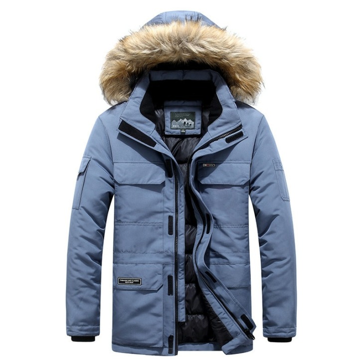 Brand Winter Farkas Jacket Mens Vastag Meleg Liner Dzsekik Férfi Fur Kapucnis Snow Kabát Férfi Plus Size 6Xl