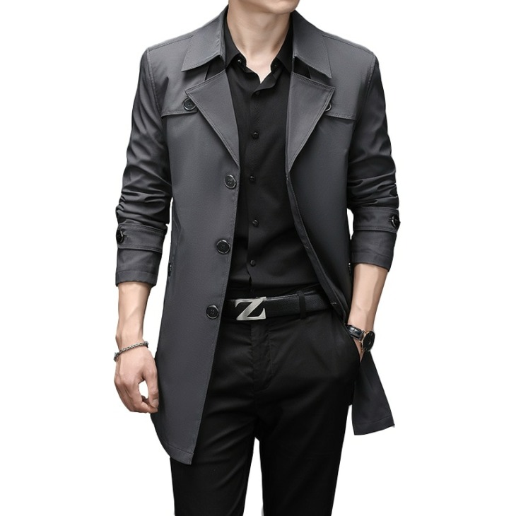 Mens Trenchs Coat Men'S Blazers Designs Business Alkalmi Slim Suit Jacket Men Tavaszi Őszi Trench Dzsekik Windbreaker Férfi 9Xl