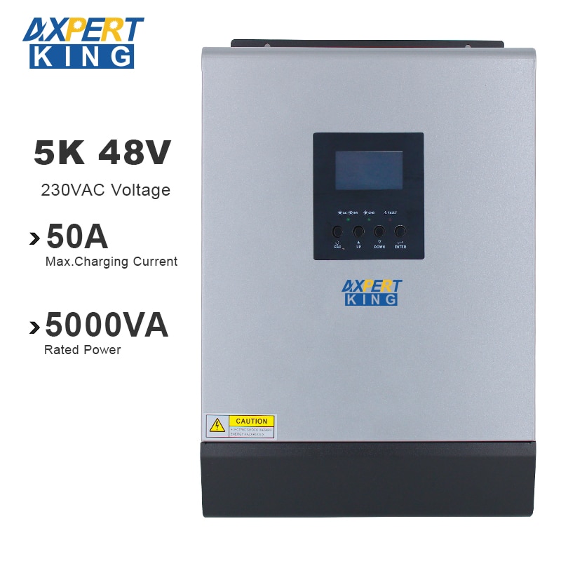 Szolár Inverter 5Kva 4000W Tiszta Szinusz Hullámú 220Vac Kimeneti ...