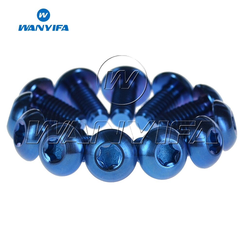 12 Pezzi] M5 * 10 Mm T25 Titanio Ti Bolt Per Rotori Del Freno A Disco