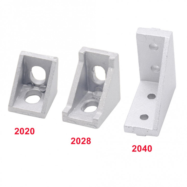 2020 2028 2040 Corner konzol szerelési szög Alumínium 20x20 20x28 20x40 l csatlakozó konzol