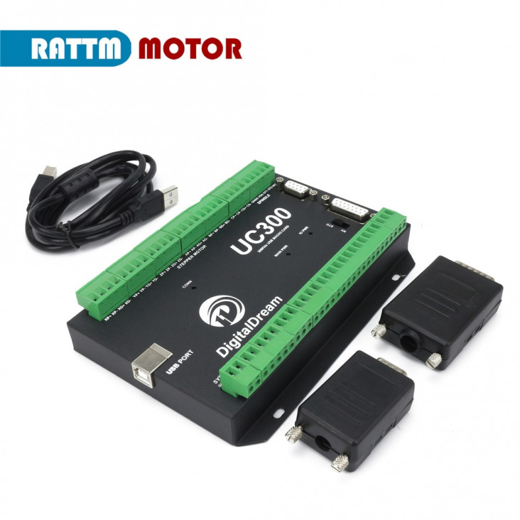 [EU szabad áfa] 4-tengely UC300 300KHz USB CNC mach3 mozgásvezérlő kártya breakout board 24V