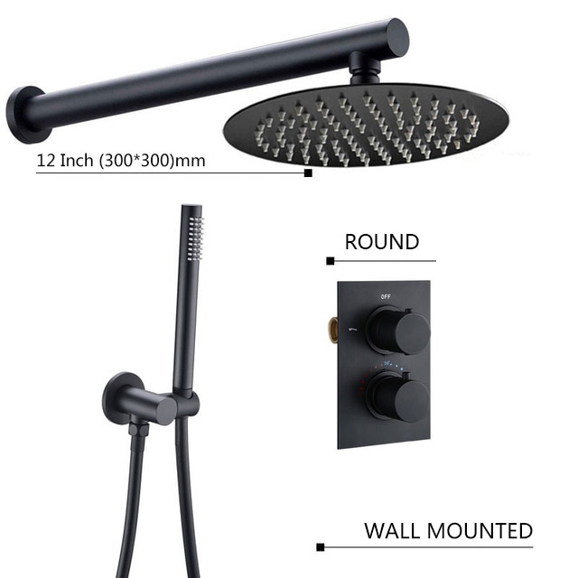 Matt black-12Inch