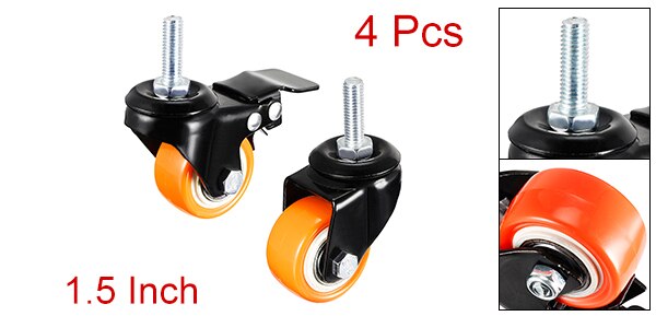 2 Swivel 2 w Brake