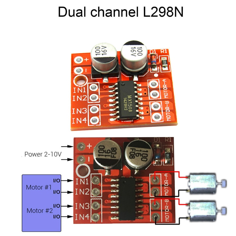 1db L298N DUAL CHANNEL DC MOTOR DRIVER MINI MODULE PWM ...