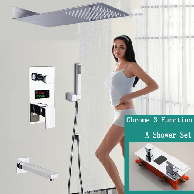 Chrome 3way shower A