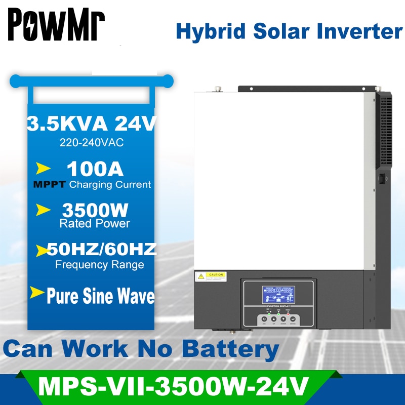 3500W Hybrid Solar Inverter 24V 220V Építőanyag In100A MPPT napelemes ...