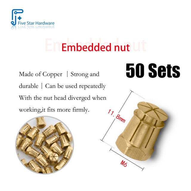 Brass Embedded Nut