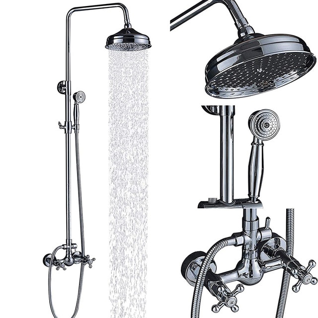 Chrome Shower Set A