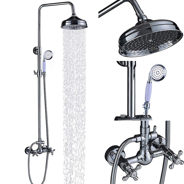Chrome Shower Set E