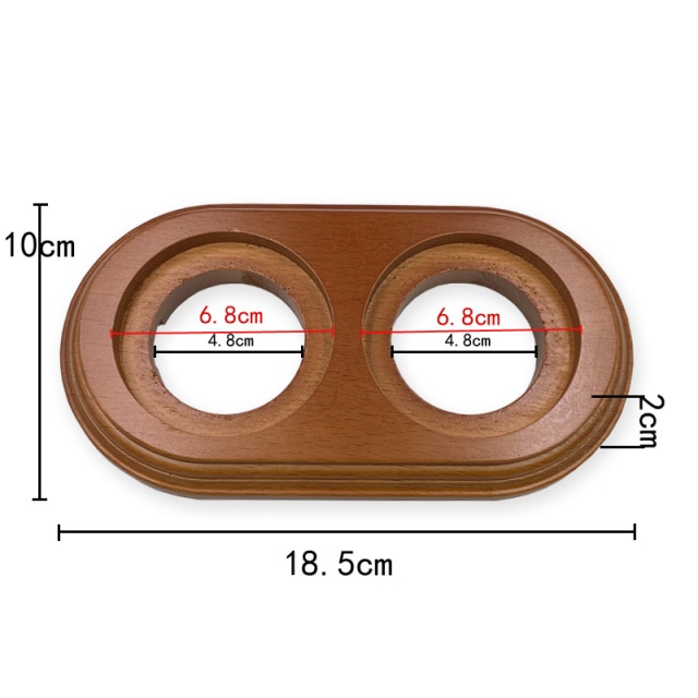 2-hole Wooden Base