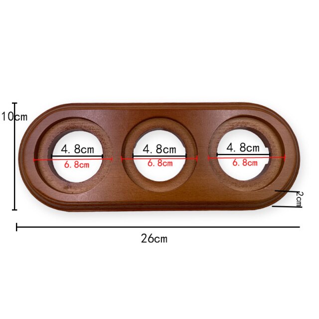 3-hole Wooden Base