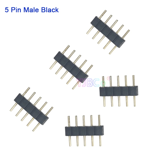 5pin Male Black