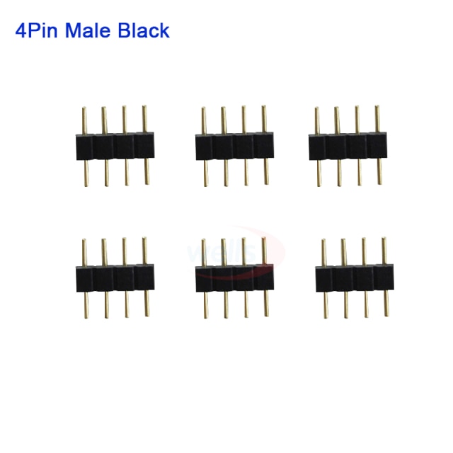 4pin Male Black