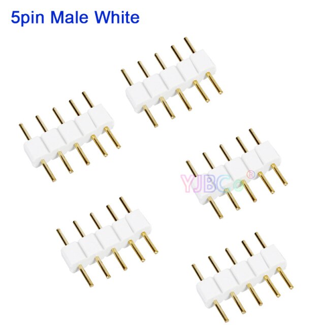5pin Male White