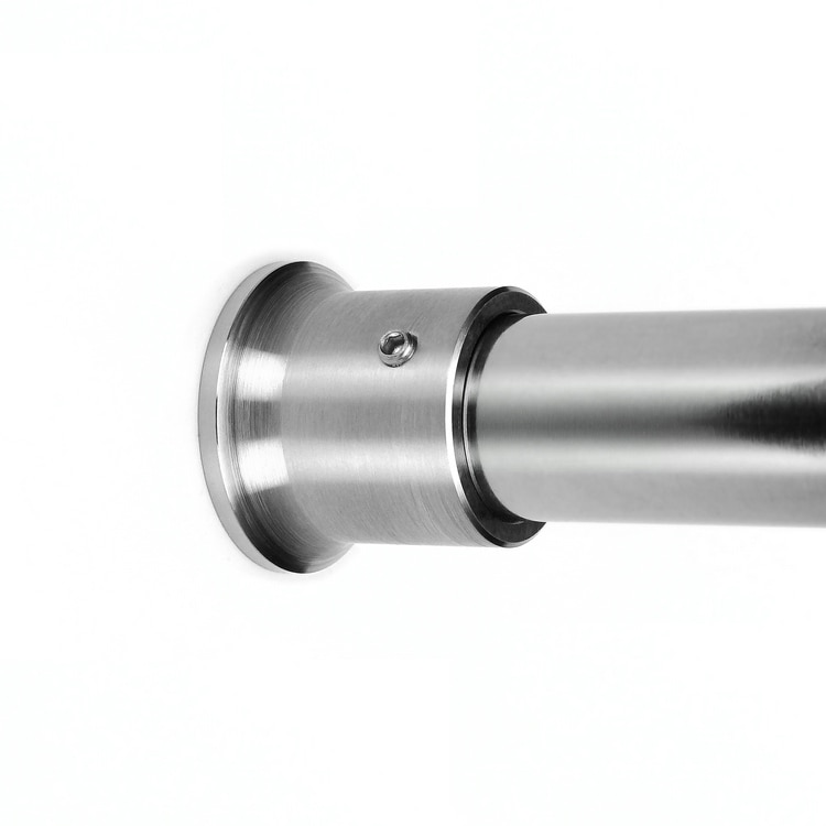 (1 pár) 25 mm-es rozsdamentes acél szekrény szekrény szekrények vasúti pólus-konzolok aljzatok végtámogató szerelvények zuhanyfüggöny rúdtartó karima