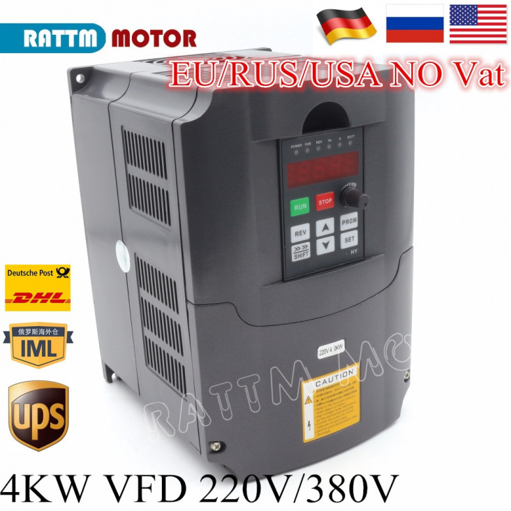 Frequency-Inverter-VFD-Huan-yang-brand-4KW-220V-Or-380V-4HP-18A-Spindle-Motor-Speed-Control