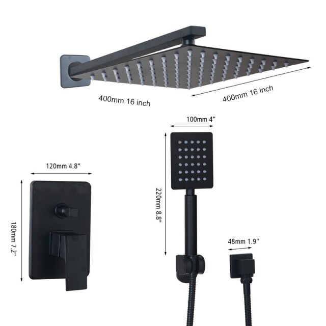 16 Inch Shower Set