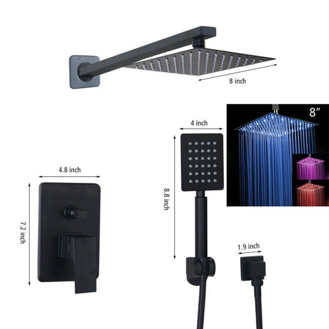 LED 8 Shower Set