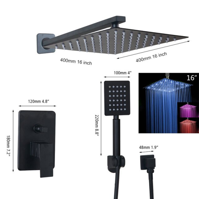 LED 16 Shower Set