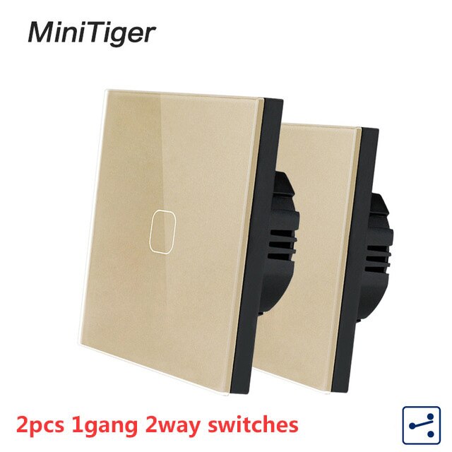 1 Gang 2 Way Gold