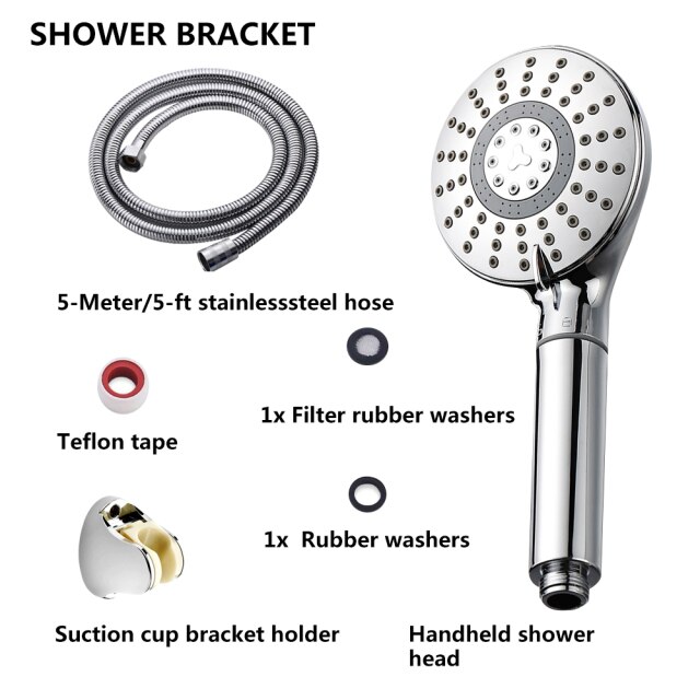 With hose and holder